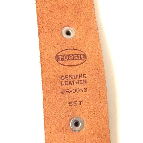 Fossil wide leather wristbands watch  NWOT gray main image 6